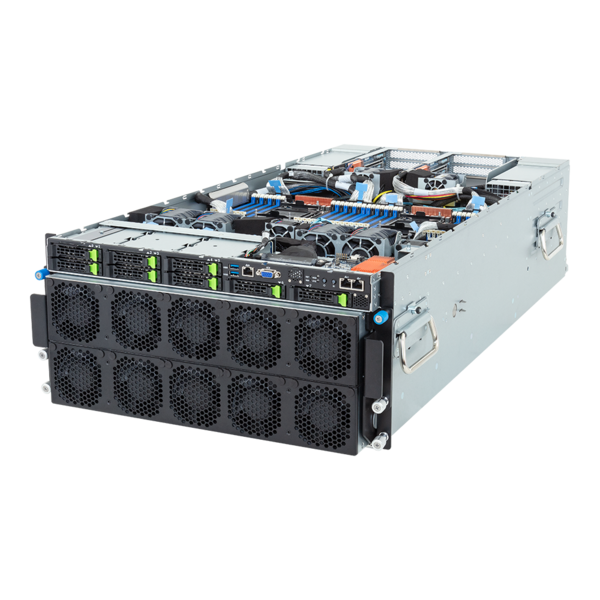 GIGABYTE G593-SX1-AAX1 - HPC/AI Server - 5th/4th Gen Intel Xeon - 5U DP Instinct MI300X 8-GPU