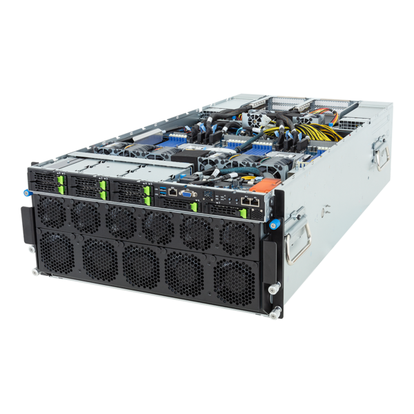 GIGABYTE G593-ZD2-AAX1 - HPC/AI Server - EPYC 9004 - 5U DP NVIDIA HGX H100 8-GPU 4-Root Port
