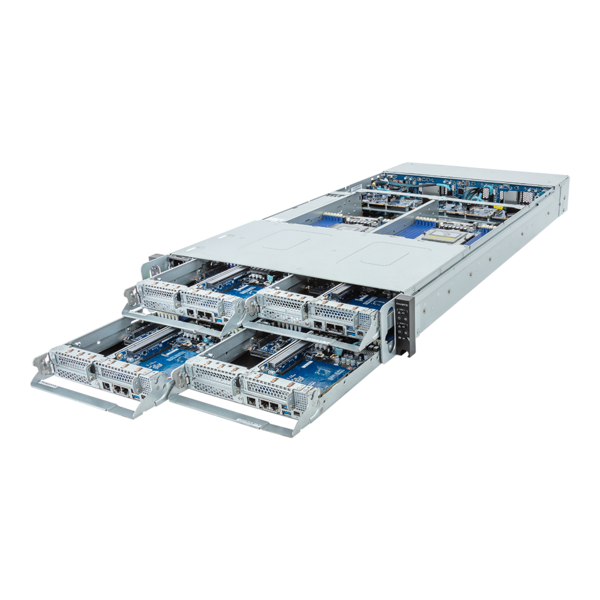 GIGABYTE H273-Z82-IAW1 - High Density Server - EPYC 9004 - 2U 4-Node DP 8-Bay Gen4 NVMe/SATA/SAS Immersion