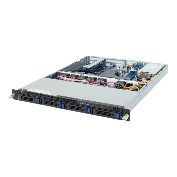 GIGABYTE R123-X00-AA01 - Rack Server - Intel Xeon E-2400 - 1U UP 4-Bay SATA