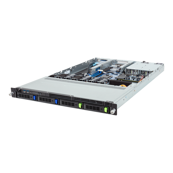 GIGABYTE R133-X10-AAA2 - Rack Server - Intel Xeon E-2400 - 1U UP 4-Bay Gen4 NVMe/SATA