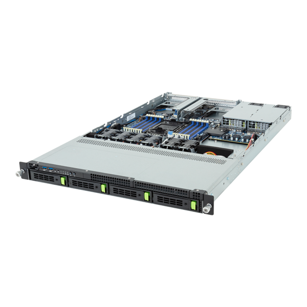 GIGABYTE R164-S30-AAG1 - Rack Server - Intel Xeon 6 Processor - 1U UP 4-Bay Gen5 NVMe/SATA/SAS-4