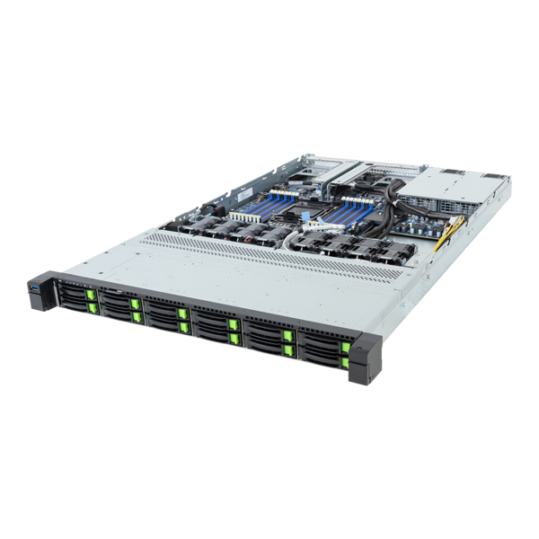 GIGABYTE R164-S32-AAH1 - Rack Server - Intel Xeon 6 Processor - 1U UP 12-Bay Gen5 NVMe/SATA/SAS-4