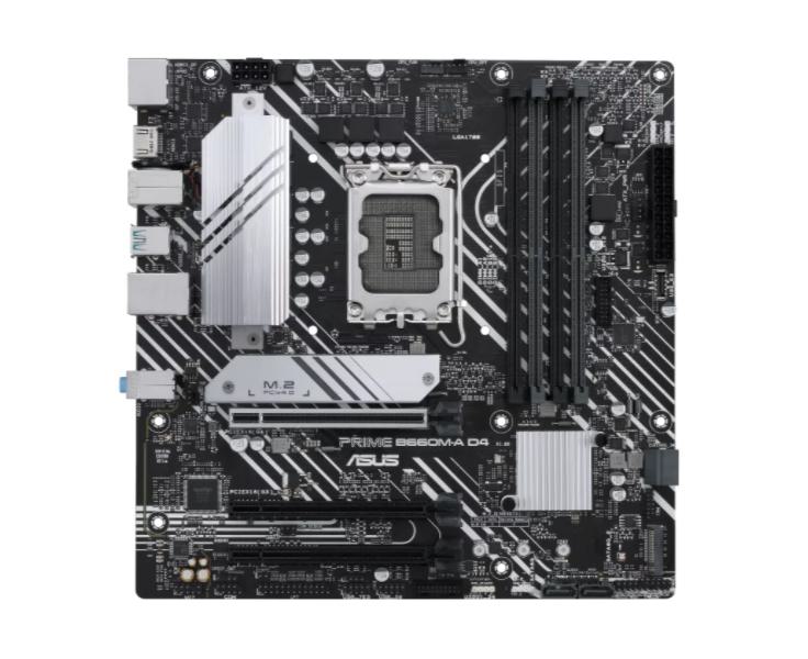 ASUS MB ASUS PRIME B660M-A D4 CSM LGA1700 mATX 90MB19K0-M1EAYC retail