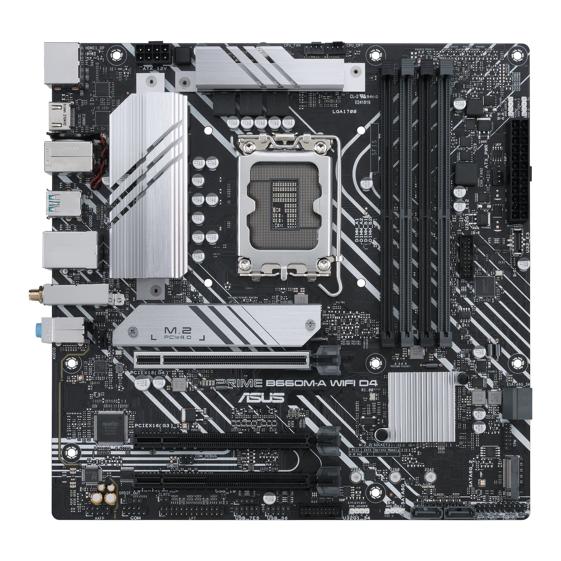 ASUS MB ASUS PRIME B660M-A D4 LGA1700 mATX 90MB1AE0-M0EAY0 retail