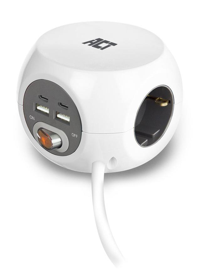 Act Power block 2 x USB-C+2 x USB-Achargi