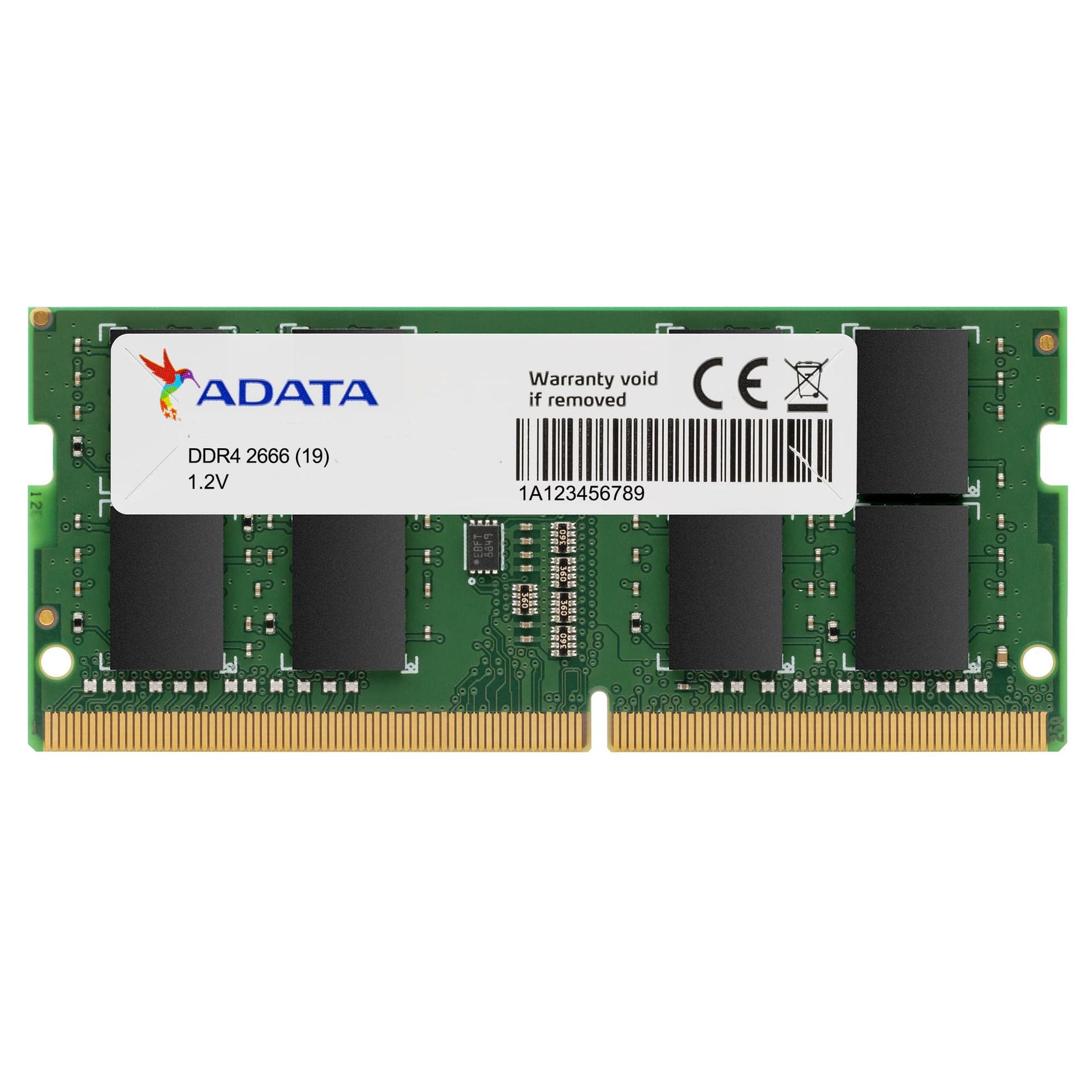 ADATA 8 GB DDR4-RAM SO-DIMM PC2666 ADATA CL19 1x8GB