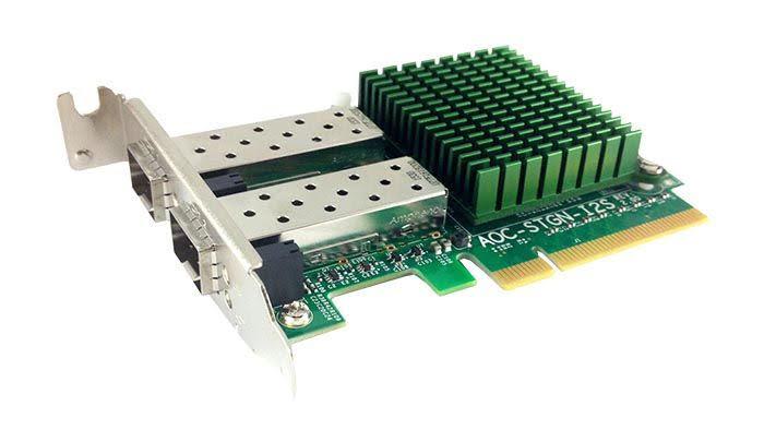 Supermicro Standard LP, 2x 10GbE SFP+, PCI-E x8, Intel® 82599ES / AOC-STGN-i2S
