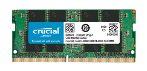Crucial 4 GB DDR4-RAM SO-DIMM PC2666 Crucial BASIC CL19 (CB4GS2666)