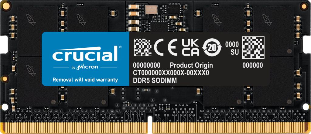 Crucial 16 GB DDR5-RAM SO DIMM PC4800 Crucial CL40 1x16GB