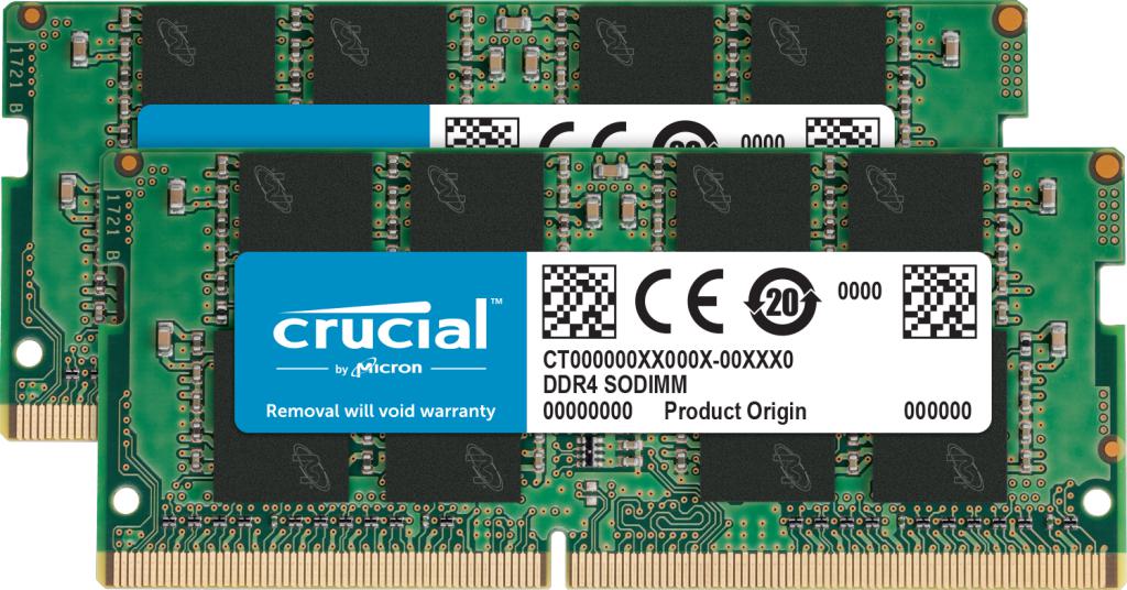 Crucial 16 GB DDR4-RAM SO-DIMM PC3200 Crucial CL22 2x8GB Kit