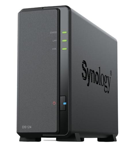 Synology DS124 NAS 1-Bay Realtek RTD1619B 1GB DDR