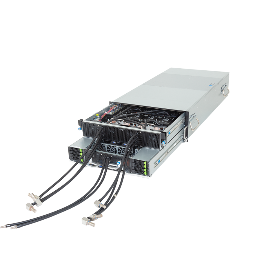 GIGABYTE HPC/AI Server - AMD EPYC™ 9005/9004 - 4U DP HGX™ H200 8-GPU DLC (G4L3-ZD1-LAX3)