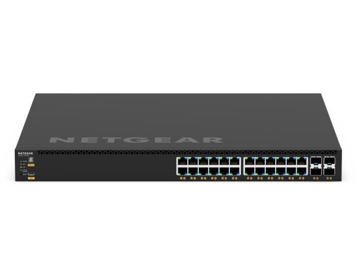 NETGEAR M4350-24G4XF (GSM4328) — 24x1G PoE+ (648W basis, tot 720W) en 4xSFP+ Managed Switch