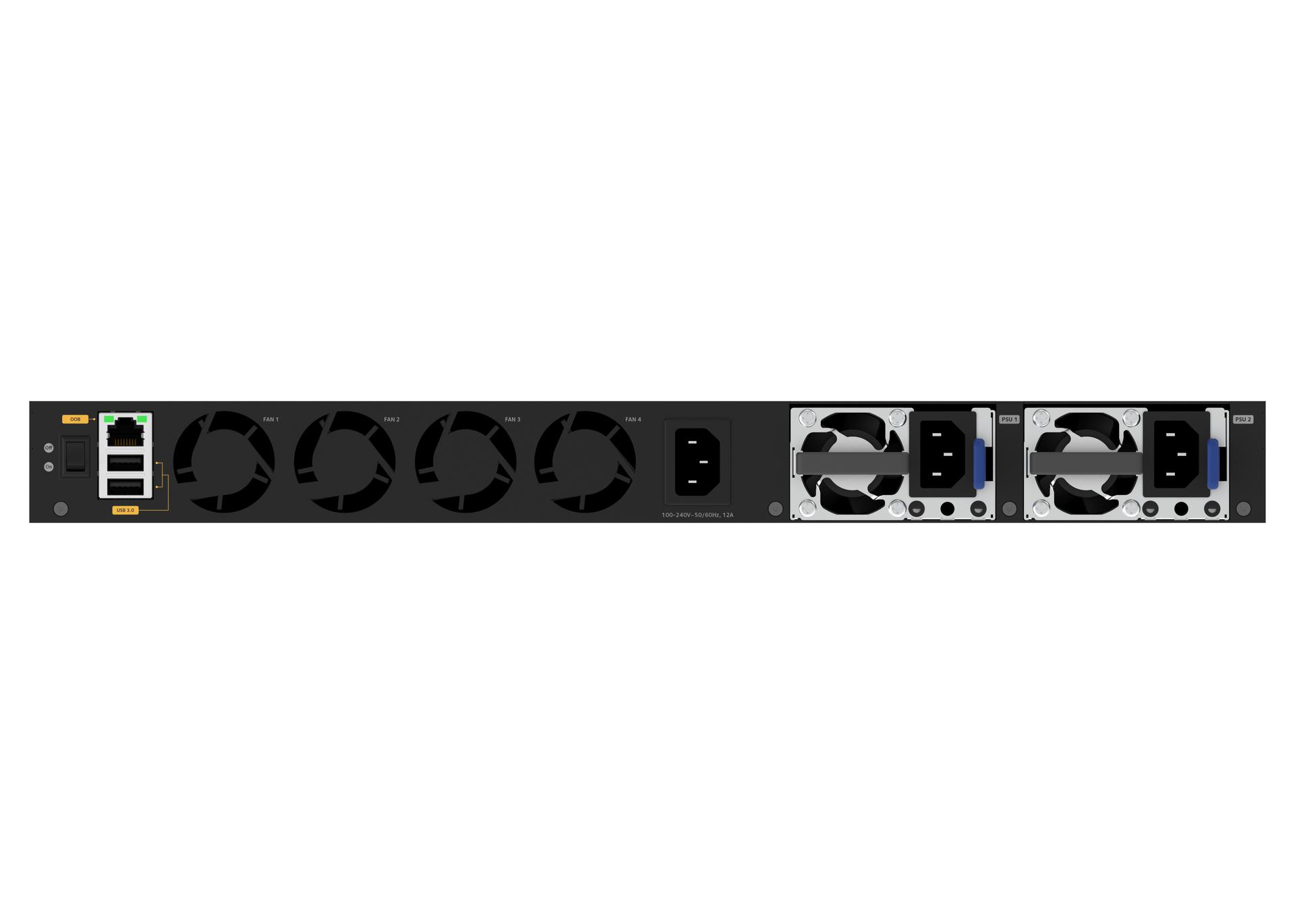NETGEAR M4350-48G4XF (GSM4352) — 48x1G PoE+ (236W basis, tot 1440W) en 4xSFP+ Managed Switch