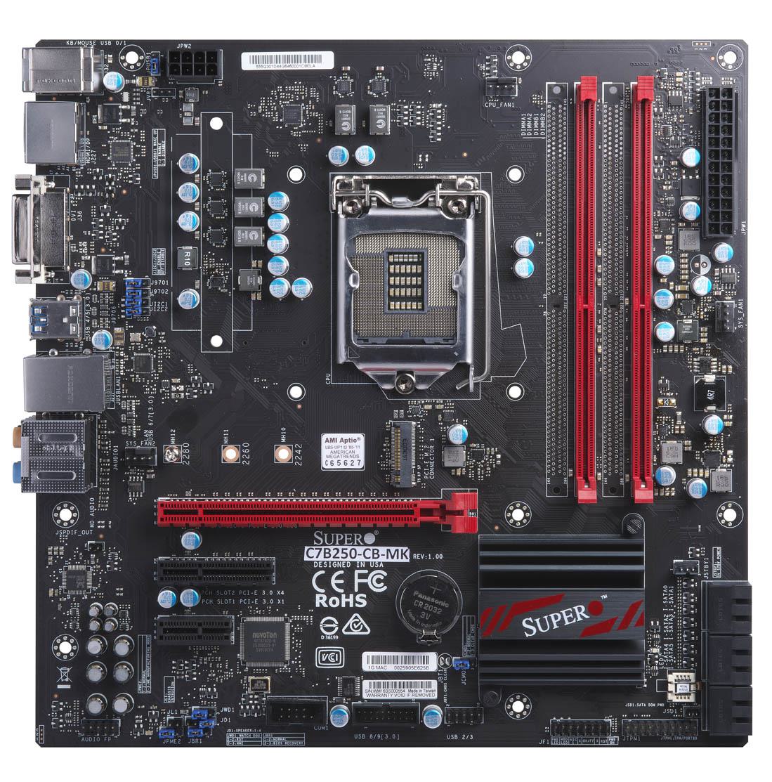 Supermicro Motherboard Intel MBD-C7B250-CB-MK-O