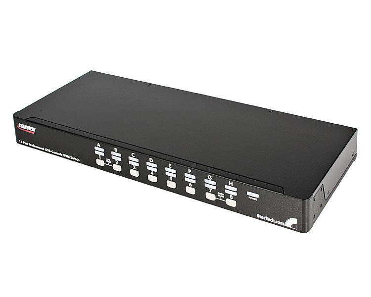 StarTech 16 Port 1U Rackmount USB PS/2 KVM Switch