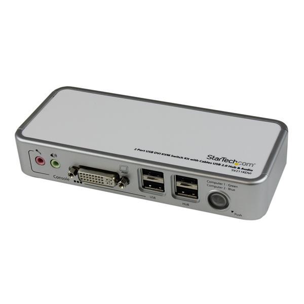 StarTech 2 Port USB DVI KVM Switch Kit w/Cables