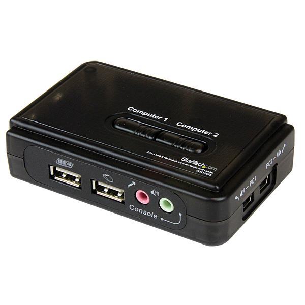 StarTech 2 Port USB KVM Switch w/Audio+Cables