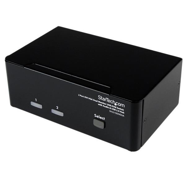 StarTech 2 Port DVI VGA Dual Monitor KVM Switch