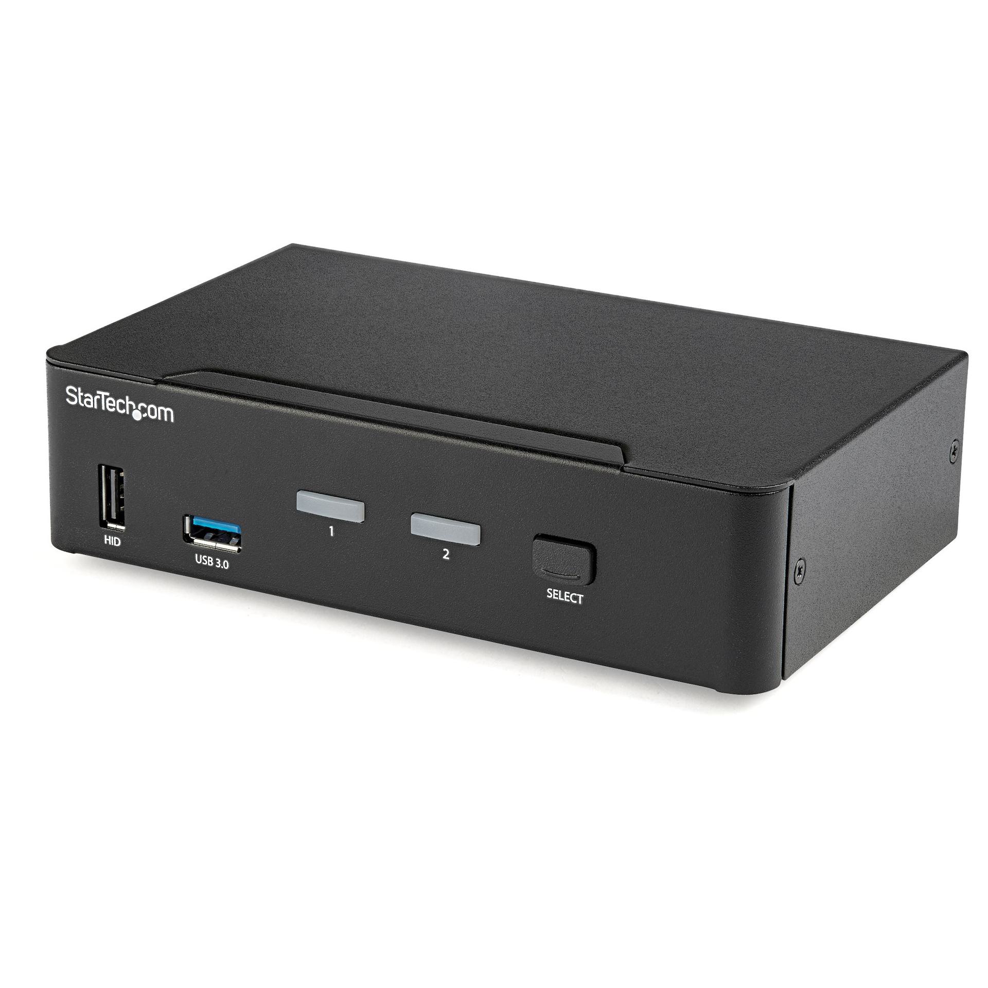 StarTech KVM Switch - 2 Port - DP 4K60 - USB 3.0