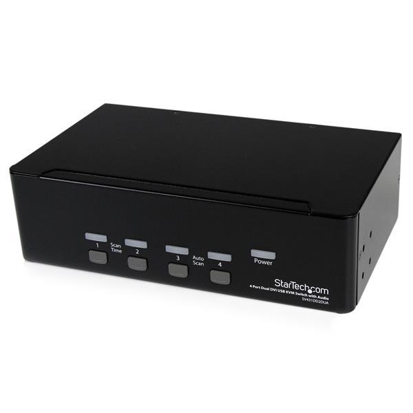 StarTech 4 Port Dual DVI USB KVM Switch
