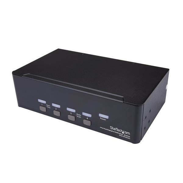 StarTech KVM Switch 4 port Dual DisplayPort 4K60