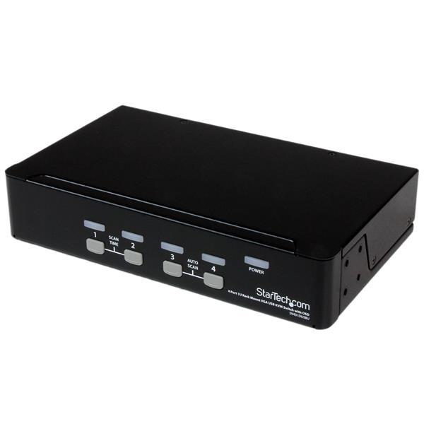 StarTech 4 Port 1U Rackmount USB KVM Switch
