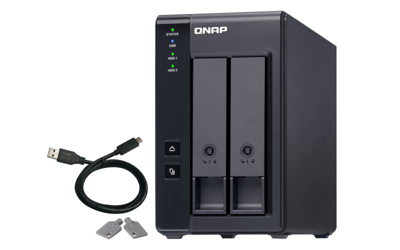 Qnap 2bay 3.5 SATA HDD USBC Raid Expansion