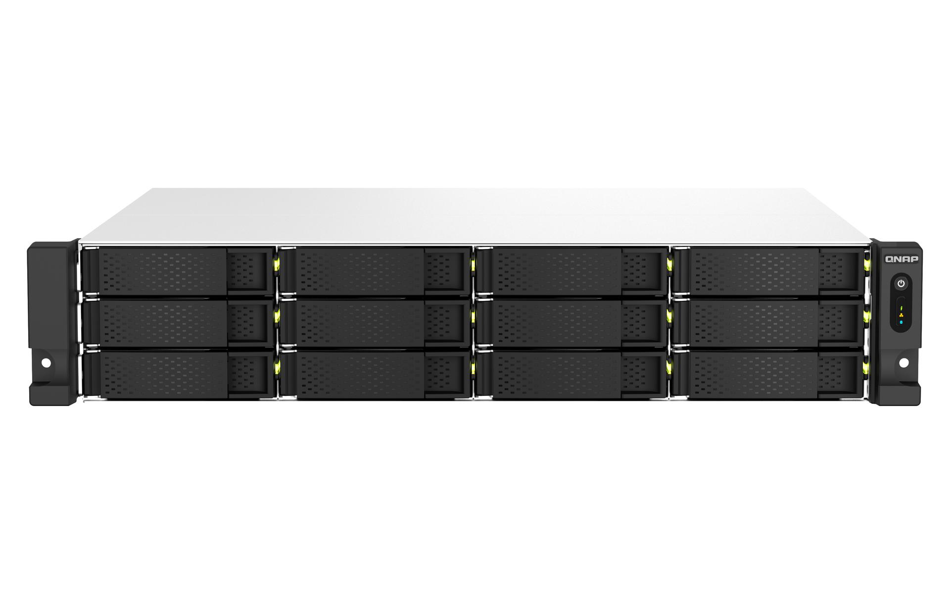Qnap 2U 12-Bay NAS CeleronN5095 8GB RAM 2.5Gb