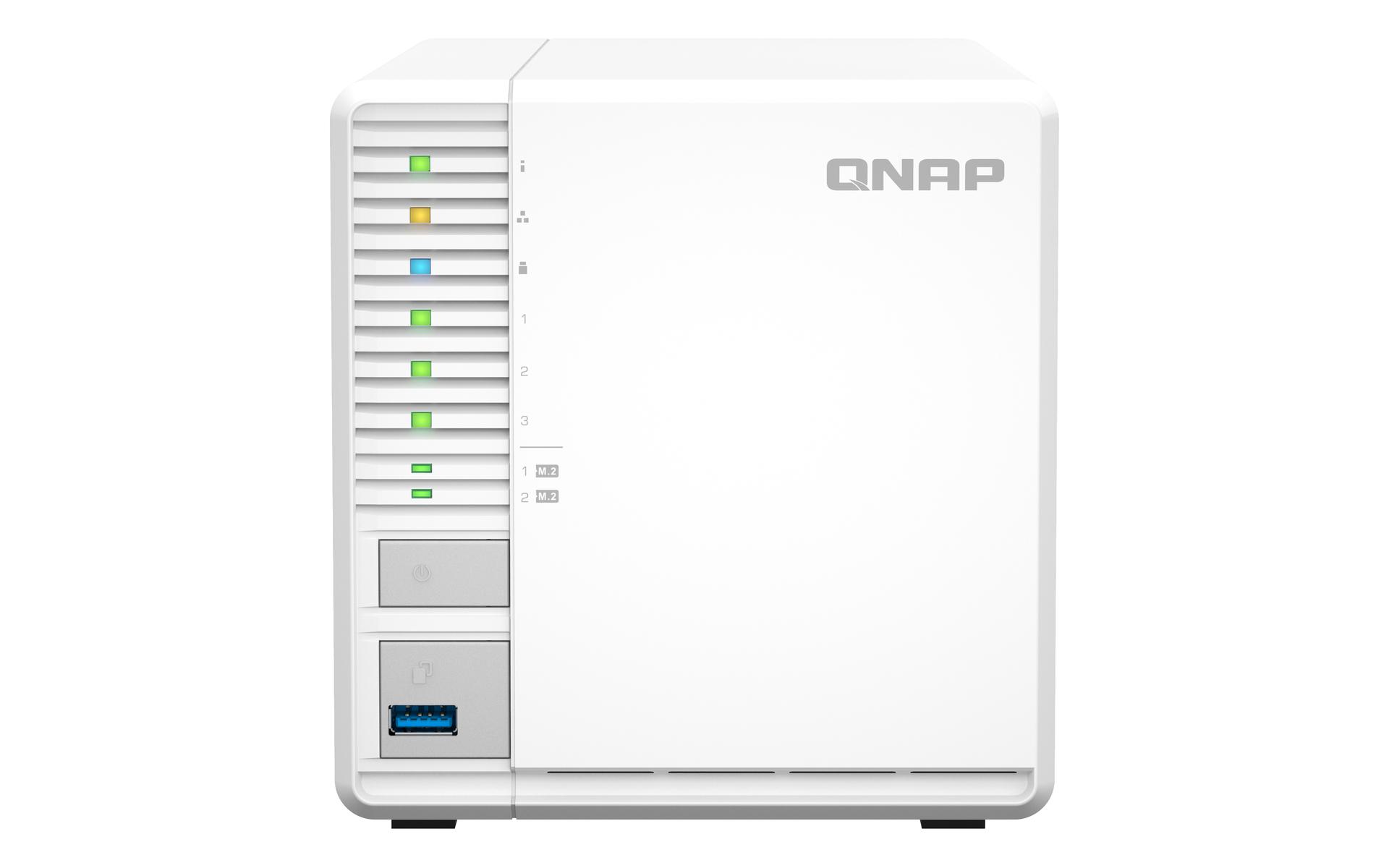 Qnap 3-Bay NAS Intel N5105 8GB RAM 2.5GbE M.2