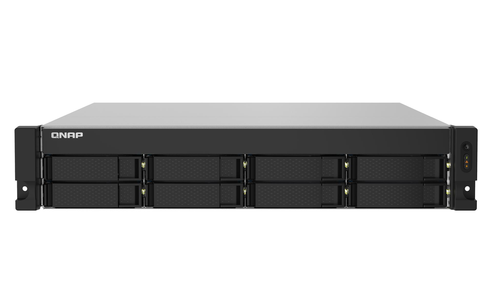 Qnap 2U 8Bay NAS 4GB RAM 2x10Gbe SFP+Black