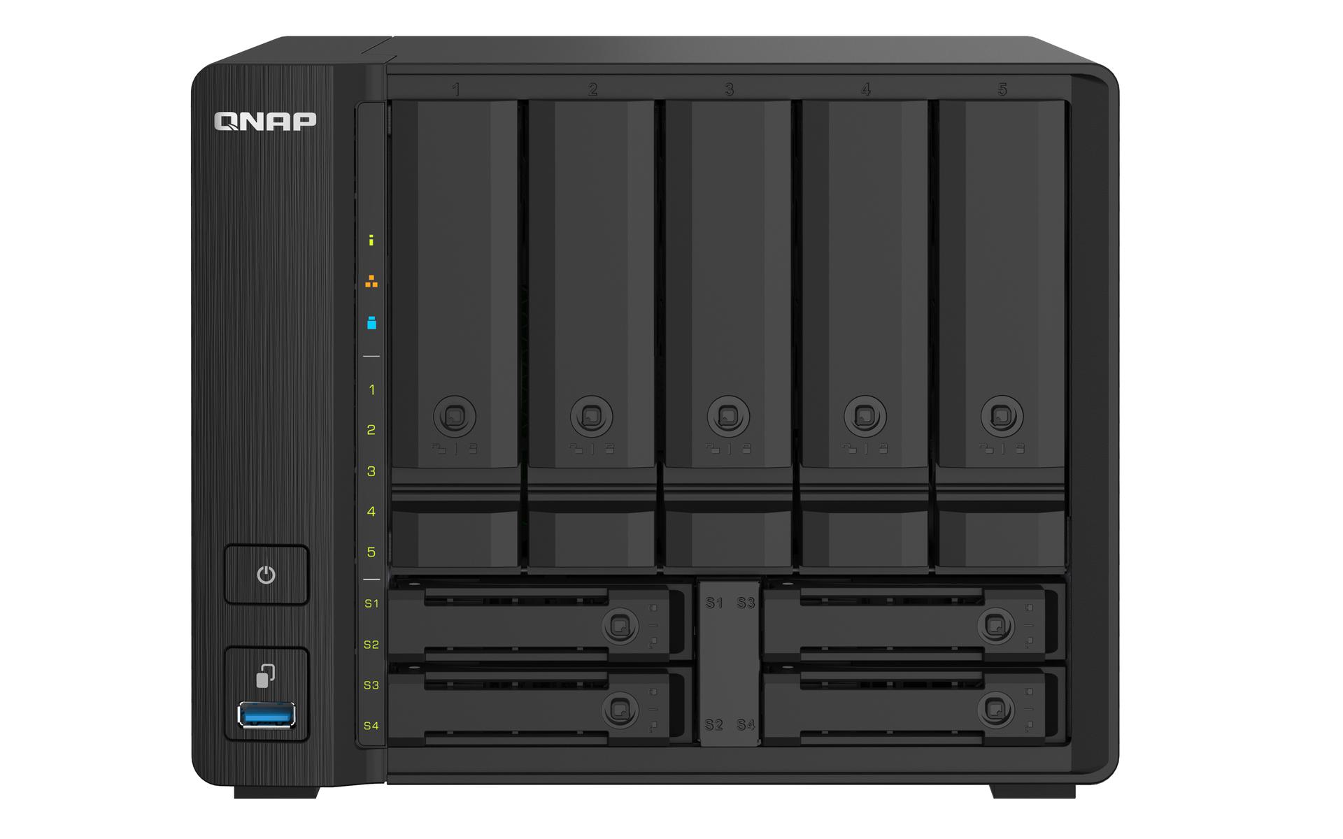 Qnap Desktop 9Bay NAS 4GB RAM 10Gbe Black