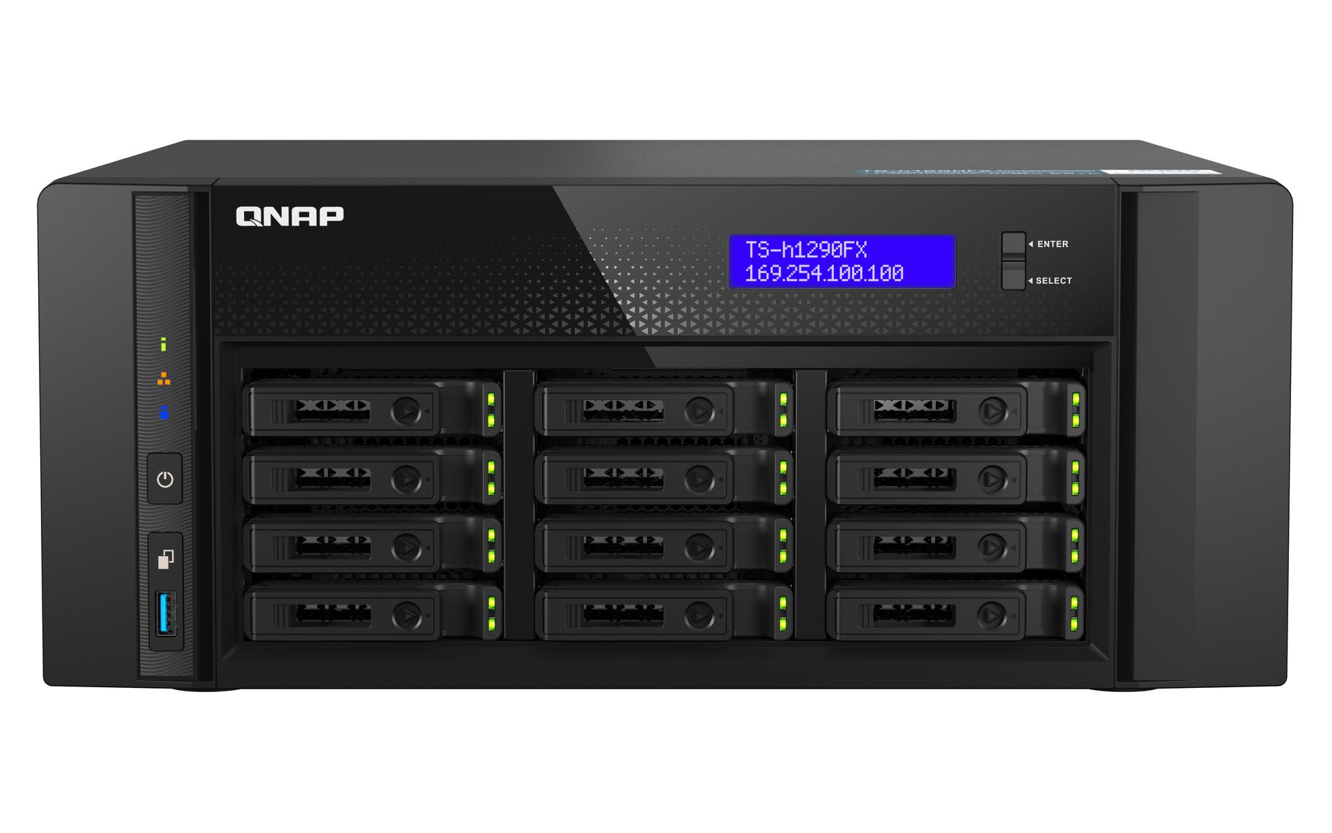 Qnap 12-Bay U.2 NVMe PCIe Gen4 x4 all-flash