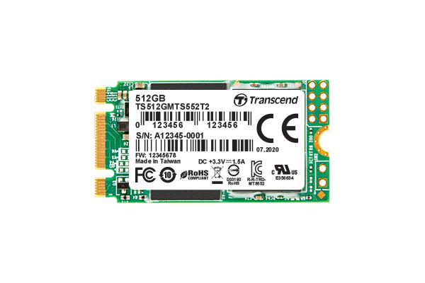 Transcend 256GB M.2 2242 SSD SATA3 B+M Key 3D TLC