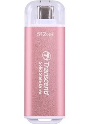 Transcend 512GB USB Ext SSD ESD300P USB Type C Pnk