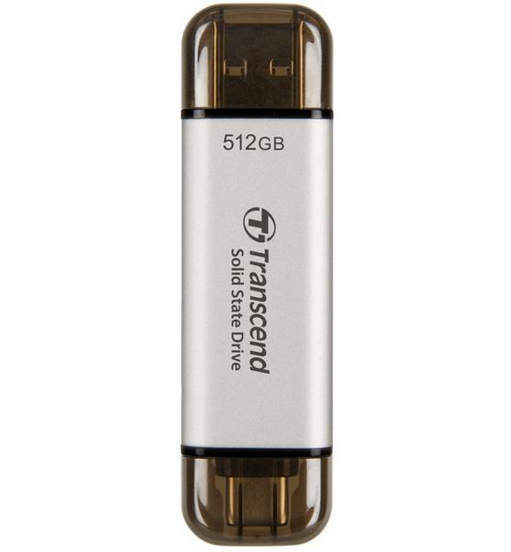 Transcend 512GB Ext SSD ESD310S USB Type C/A Silv