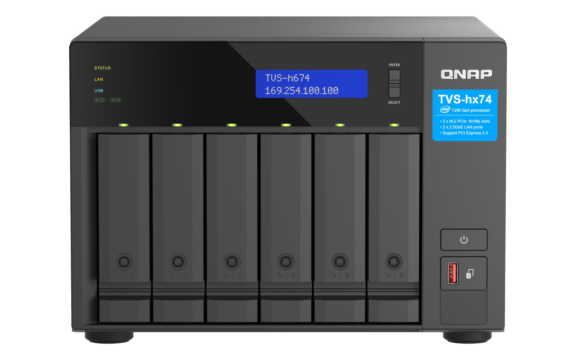 Qnap 6bayQuTSheroNASIntelCorei5124006cr12thrd