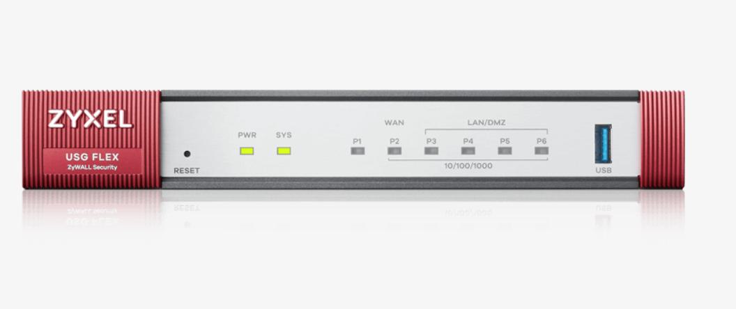 Zyxel USGFlex Security Gateway 100. Porte: 1xW