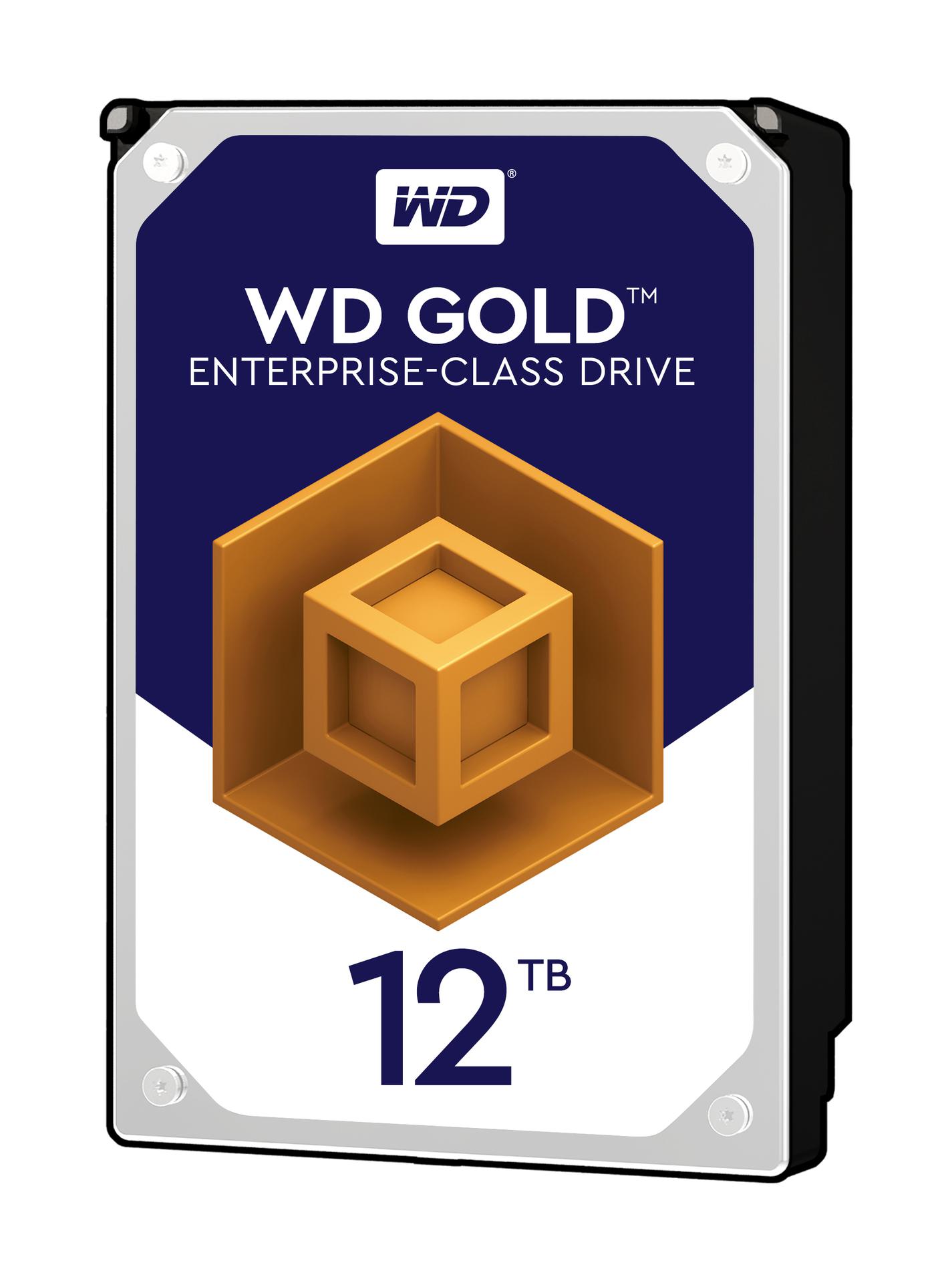 Western Digital WD Gold Enterprise Class SATA HDD, 12TB, Cache Size 256MB