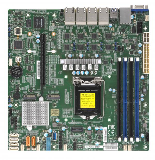 Supermicro Motherboard X11SCM-LN8F Single 8th/9th Generation Intel® Core i3/Pentium®/Celeron® Processor Intel® Xeon® E-2100 Processor Intel® Xeon® E-2200 Processor