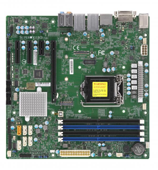 Supermicro Motherboard X11SCQ Single 8th/9th Generation Intel® Core i9/Core i7/Core i5/Core i3/Pentium®/Celeron® Processor