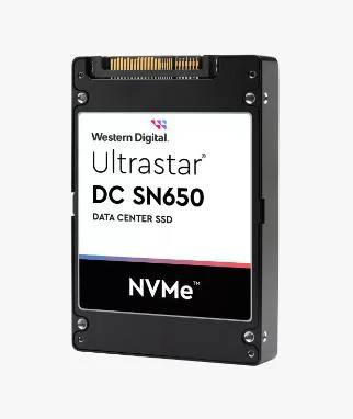 Western Digital Ultrastar DC SN650, 15.36 TB, SE, PCIe Gen 4.0, U.3 15mm, U.2 backplane compatible