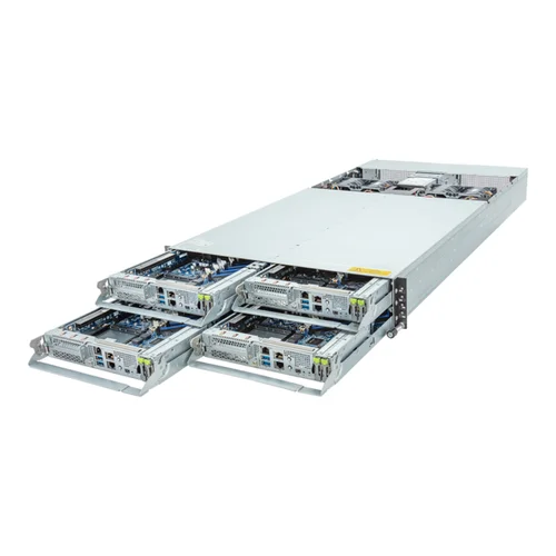 GIGABYTE H253-Z10-AAP1 - High-Density Server - EPYC 9004 - 2U 4-Node UP 8-Bay E1.S Gen4 NVMe