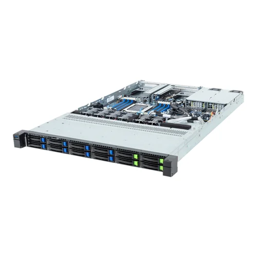 GIGABYTE R143-E32-AAH1 - Rack Server - EPYC 8004 - 1U UP 12-Bay Gen5 NVMe/SATA/SAS-4 Titanium