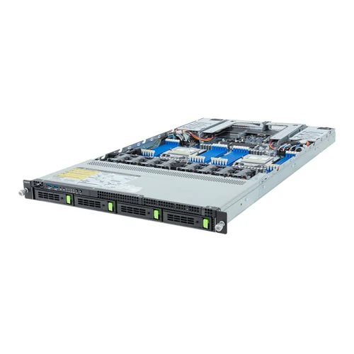 GIGABYTE R183-Z93-AAV1 - Rack Server - EPYC 9004 - 1U DP 4-Bay Gen5 NVMe/SATA/SAS-4 Titanium