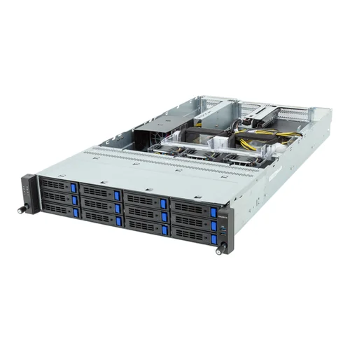 GIGABYTE R243-EG0-AAL1 - Rack Server - EPYC 8004 - 2U UP 4 x PCIe Gen5 GPUs Titanium