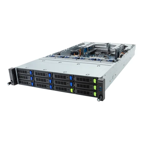 GIGABYTE R283-P93-AAL1 - Rack Arm Server - AmpereOne Family - 2U DP 12-Bay Gen4 NVMe/SATA/SAS