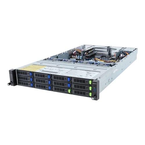 GIGABYTE R283-Z95-AAV1 - Rack Server - EPYC 9004 - 2U DP 12+2-Bay Gen5 NVMe/SATA/SAS4 with expander