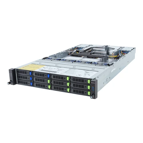 GIGABYTE R283-Z97-AAL1 - Rack Server - EPYC 9004 - 2U DP 12+4-Bay Gen5 NVMe/SATA/SAS-4 2700W Titanium